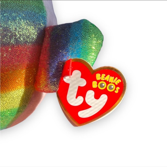 Ty Beanie Boos Nori Multicolored Narwhal - Picture 2 of 4